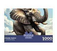Elephant with Tree and Boat Scene Structure Durable Activité De Loisir Idéale, Adaptée pour Améliorer Les Capacités De Résolution De Problèmes 38x26cm/1000pcs
