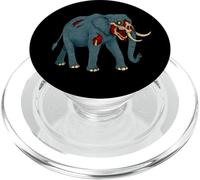 Éléphant Zombie - Effrayant Mort-Vivant PopSockets PopGrip pour MagSafe
