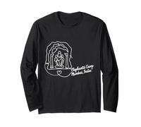 Elephanta Caves, Mumbai, Inde Signature Heart Art Souvenir Manche Longue