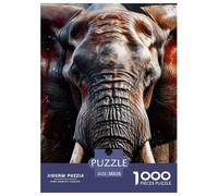 éléphantPuzzle 1000 Pièces Puzzle Style Pin-up Coloré, Puzzle Qualité Supérieure, Illustration Originale, Détente 38x26cm/1000pcs