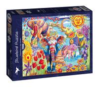Elephants In The Garden - Puzzle 2000 Pièces