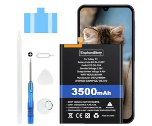 ElephantStory Batterie pour Samsung Galaxy A41 SM-A415F/DSN, Capacité 3500mah Li-polymère EB-BA415ABY Remplacer Interne Batterie avec Guide et Tous Les Outils de Réparation
