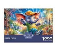 éléphantwith Balloons Puzzle Adulte 1000 Pièces L'Excellence dans Les Défis De Puzzle - pour Une Large Audience : Homme, Femme, Adulte, Enfant Dès 14 Ans 38x26cm/1000pcs