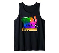 Elephunk Élégant Éléphant Coloré et Humoristique Débardeur
