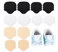 Elepl 18 Paires Réparation De Talon De Chaussure Patch Patch Auto-Adhésif Renfort Talon Chaussure Protege Talon Chaussure Convient à La Plupart Des Types De Chaussures(Noir Blanc Beige)