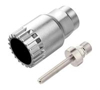 Elepl Outil de Réparation et Retrait de Roue Libre de Vélo Extracteur de Boîtier de Pédalier 24 mm 20 Dents avec Outil Universel Anti Dérapant Extracteur Manivelle Velo Outil Démonte Roue Libre