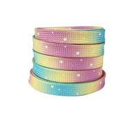 Elerevyo 1 Paire de Lacets Plats pour Baskets Lacets Souples à Pois Tie Dye de 0.31 Po pour Chaussures de Randonnée Décontractées Coloré-11 160cm/63.0"