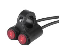 Elerose 22mm Moto Guidon Commutateur Alliage D'aluminium Deux-En-Un Grand Frein Frein Antibrouillard Klaxon Double Commande Bouton Interrupteur(C)