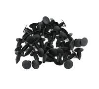 Elerose 50pcs Agrafes De Garniture De Carrosserie,Rivet De Retenue Pour Garniture De Retenue En Plastique De Rivet De Pare-Chocs De Voiture,Clip Noir