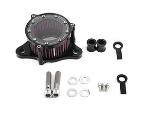 Elerose Filtre à Air de Moto, Filtre à Air de SystèMe de Filtre D'Admission de Commande NuméRique Par Ordinateur S'Adapte à pour Sportster XL883 XL1200 2004-2016