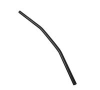 Elerose Guidon de courbure rétro de moto de 7/8 pouces 22MM guidon en acier noir argent montage universel pour la plupart des motos