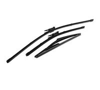 Elerose pour balai d'essuie-glace qashqai 3Pcs Ensemble D'essuie-glaces Avant et Arrière 2 Lames D'essuie-glace Avant et 1 Lame D'essuie-glace Arrière