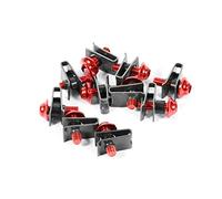 Elerose pour clips carenage moto pour aprilia rsv4 Kit de boulon de corps carénage M5 Boulon Corps Carénage Vis Spire Vitesse Fixation Clip Écrou en Aluminium 5x 16MM Moto Carénage Corps Bou