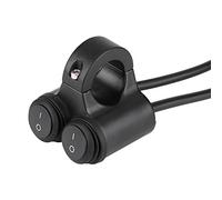 Elerose pour led light handlebar switch 22mm Moto Guidon Commutateur Alliage D'aluminium Deux-en-un Grand Frein Frein Antibrouillard Klaxon Double Commande Bouton Interrupteur(B)
