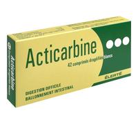 Élerté Acticarbine Charbon Activé/Papavérine 42 Comprimés Enrobés