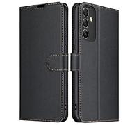 ELESNOW Coque pour Samsung Galaxy A34, Premium PU Portefeuille Étui [Fentes pour Cartes] [Fermeture Magnétique] [Stand Fonction] Housse en Cuir Compatible avec Samsung Galaxy A34 5G (Noir)