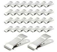 Elesunory Lot de 30 mini pinces crocodiles en métal, 3,9 x 1,3 cm, mini pinces à ressort pour fil, photo, rideau, travaux manuels