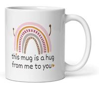 Eletina Cadeau d'amitié pour meilleure amie, cette tasse est un câlin de Me to You, cadeau inspirant pour femme, cadeau d'anniversaire, fête des mères, Noël pour maman, collègue, tasse câlin