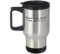 Eletina For Best There's No Place Like 127.0.0.1 Tasse (Voyage) Computer Science Nerd Poster Shirt Merchandising Accessoires Decal Decor Pin Funny Mom Coffee Mug Cadeau 414 ml