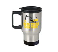 Eletina Tasse à café archéologique Been There Dug That - Cadeaux pour archéologues - Tasse de voyage en acier inoxydable de 414 ml