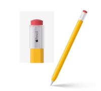 ELETIUO Coque en Silicone pour Apple Pencil 2ème génération, étui de Protection avec Capuchon Accessoires compatibles avec iPad Pro 11 12,9", Jaune