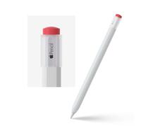ELETIUO Coque en silicone pour Apple Pencil 2ème génération, étui de protection avec capuchon accessoires compatibles avec iPad Pro 11 12,9", blanc