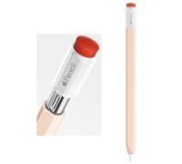 ELETIUO Étui en silicone compatible avec Apple Pencil (USB-C), support de protection avec capuchon, coque antidérapante, prend en charge le stylet Apple 3ème génération, rose vintage