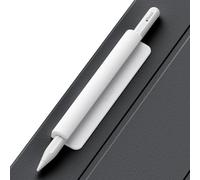 ELETIUO Housse en Silicone Compatible avec Apple Pencil (USB-C), Apple Pencil 1ère/2ème génération, adhésif Puissant attaché à l'étui iPad pour Stylets et la Plupart des stylos, Blanc