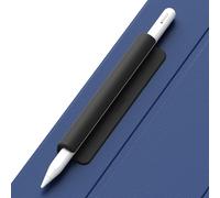 ELETIUO Housse en silicone compatible avec Apple Pencil (USB-C), Apple Pencil 1ère/2ème génération, adhésif puissant attaché à l'étui iPad pour stylets et la plupart des stylos, noir