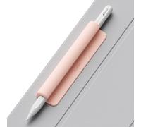 ELETIUO Housse en Silicone Compatible avec Apple Pencil (USB-C), Apple Pencil 1ère/2ème génération, adhésif Puissant attaché à l'étui de l'iPad, pour Stylets et la Plupart des stylos, Rose