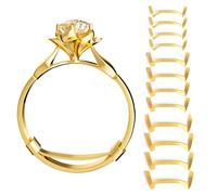 ELETIUO Lot de 12 protège-bagues en métal pour bagues lâches, 3 tailles pour différentes largeurs de bracelet, ajusteur invisible