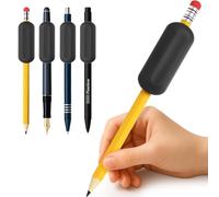 ELETIUO Lot de 5 poignées de crayon lestées - Aide à l'écriture manuscrite en silicone de 28,3 g pour enfants, personnes âgées et besoins spéciaux - Améliore la calligraphie pour l'autisme, le TDAH