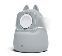 ELETIUO Support d'affichage de charge pour Apple Watch Series 49/45/44/42/41/40/38 mm, iWatch Ultra/8/SE2/7/6/SE/5/4/3/2/1, station de charge en silicone avec oreilles mignonnes, compatible avec le