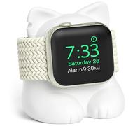 ELETIUO Support de Chargeur Compatible avec Apple Watch Series 49/45/44/42/41/40/38 mm, iWatch Ultra2/Ultra/9/8/7/6/SE2/SE/5/4/3/2/1, Station de Charge en Silicone, Prend en Charge Le Mode Support de