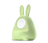 ELETIUO Support de chargeur en silicone compatible avec Apple Watch Series 8/Ultra/SE2/7/6/SE/5/4/3/2/1 (49/45/44/42/41/40/38 mm), station de charge Bunny iWatch - Prend en charge le mode table de