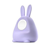 ELETIUO Support de chargeur en silicone compatible avec Apple Watch Series 8/Ultra/SE2/7/6/SE/5/4/3/2/1 (49/45/44/42/41/40/38 mm), station de charge Bunny iWatch compatible avec le mode table de nuit,