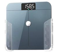 ELETIUO Support mural avec adhésif et vis - S'adapte à la plupart des balances numériques (jusqu'à 30 mm d'épaisseur) - Coussinets en silicone antidérapants - Organiseur peu encombrant pour salle de