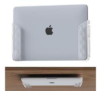 ELETIUO Support mural transparent pour ordinateur portable - Adhésif et à visser - 26 mm - Patins anti-rayures - Universel pour MacBook, surface, claviers, tablettes, commutateurs et plus encore