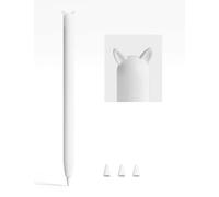 ELETIUO Trousse de protection en silicone souple compatible avec Apple Pencil 1ère génération - Housse de protection pour crayon d'oreille - Blanc, 1ère génération