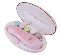 Eletric Nail Trimmer Safe Baby Nail Clipper Set with 6 in 1 Grinding Head Polish Device for Infant Trimmer Toes Fingernails(Rose) Hands, Foot, Mouth and Nose