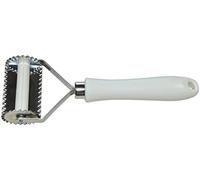 ELETTRO CENTER Art.314 Coupe-pâte denté 2 Cadres au Giro, Acier Inoxydable, Blanc