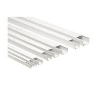 Elettrocanali Canaux de sol - Canal porte-câble avec couvercle 120 x 60 mm blanc