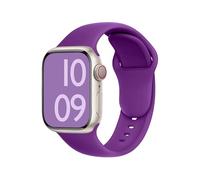 ELETTRONEO C1A Bracelet Sport pour Apple Watch Band Ultra 2 49mm, Series 10 46mm, 9 8 7 45mm 41mm, SE 6 5 4 44mm 40mm, 3 2 1 42mm 38mm Femme Homme Silicone,Violet Reine