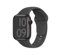 ELETTRONEO C1A Bracelet Sport pour Apple Watch Band Ultra 3 2 49mm, Series 11 10 46mm, 9 8 7 45mm 41mm, SE 6 5 4 44mm 40mm, 3 2 1 42mm 38mm Femme Homme Silicone,Gris Espace