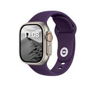 ELETTRONEO SB Bracelet Sport pour Apple Watch Band Ultra 2 49mm, Series 10 46mm, 9 8 7 45mm 41mm, SE 6 5 4 44mm 40mm, 3 2 1 42mm 38mm Femme Homme Silicone, Pourpre Impérial