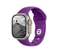 ELETTRONEO SB Bracelet Sport pour Apple Watch Band Ultra 3 2 49mm, Series 11 10 46mm, 9 8 7 45mm 41mm, SE 6 5 4 44mm 40mm, 3 2 1 42mm 38mm Femme Homme Silicone, Pourpre Reine