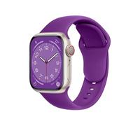 ELETTRONEO SBC1 Bracelet Sport pour Apple Watch Band Ultra 3 2 49mm, Series 11 10 46mm, 9 8 7 45mm 41mm, SE 6 5 4 44mm 40mm, 3 2 1 42mm 38mm Femme Homme Silicone, Reine Violette