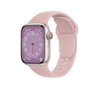 ELETTRONEO SBC1 Bracelet Sport pour Apple Watch Band Ultra 3 2 49mm, Series 11 10 46mm, 9 8 7 45mm 41mm, SE 6 5 4 44mm 40mm, 3 2 1 42mm 38mm Femme Homme Silicone, Rose millénaire