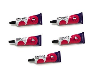 Eleusis Craft 5 Tubes de Colle Hasulith 31 ML idéale DIY Bijoux Verre Métal Bois