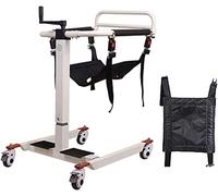 Elevador Fauteuil roulant de transport en acier - Fauteuil roulant portable pour la maison, levage complet du patient avec siège rembourré, chaise percée de chevet pour personnes âgées handicapées